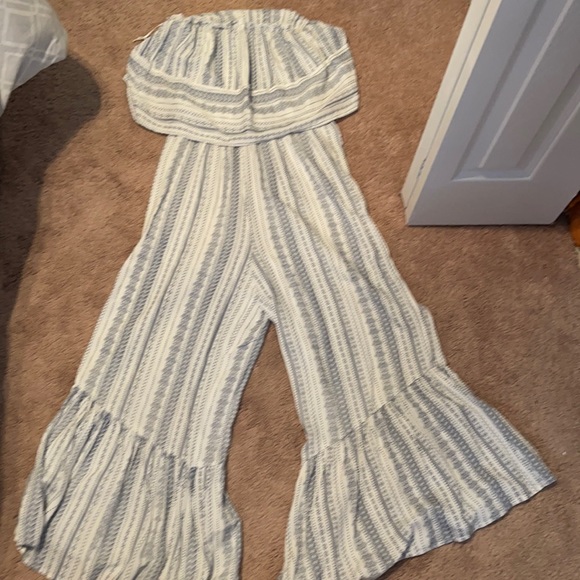 Japna Pants - Japna boho 100% viscose strapless  jumpsuit